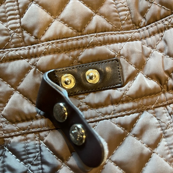 Ivanka Trump Brown Polyester Faux Fur Hood Zip Quilted Hooded Jacket Coat - Picture 10 of 16